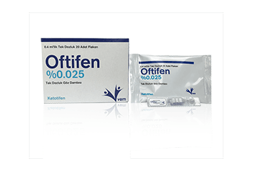 OFTIFEN % 0,025 TEK DOZLUK GOZ DAMLASI 20 ADET
